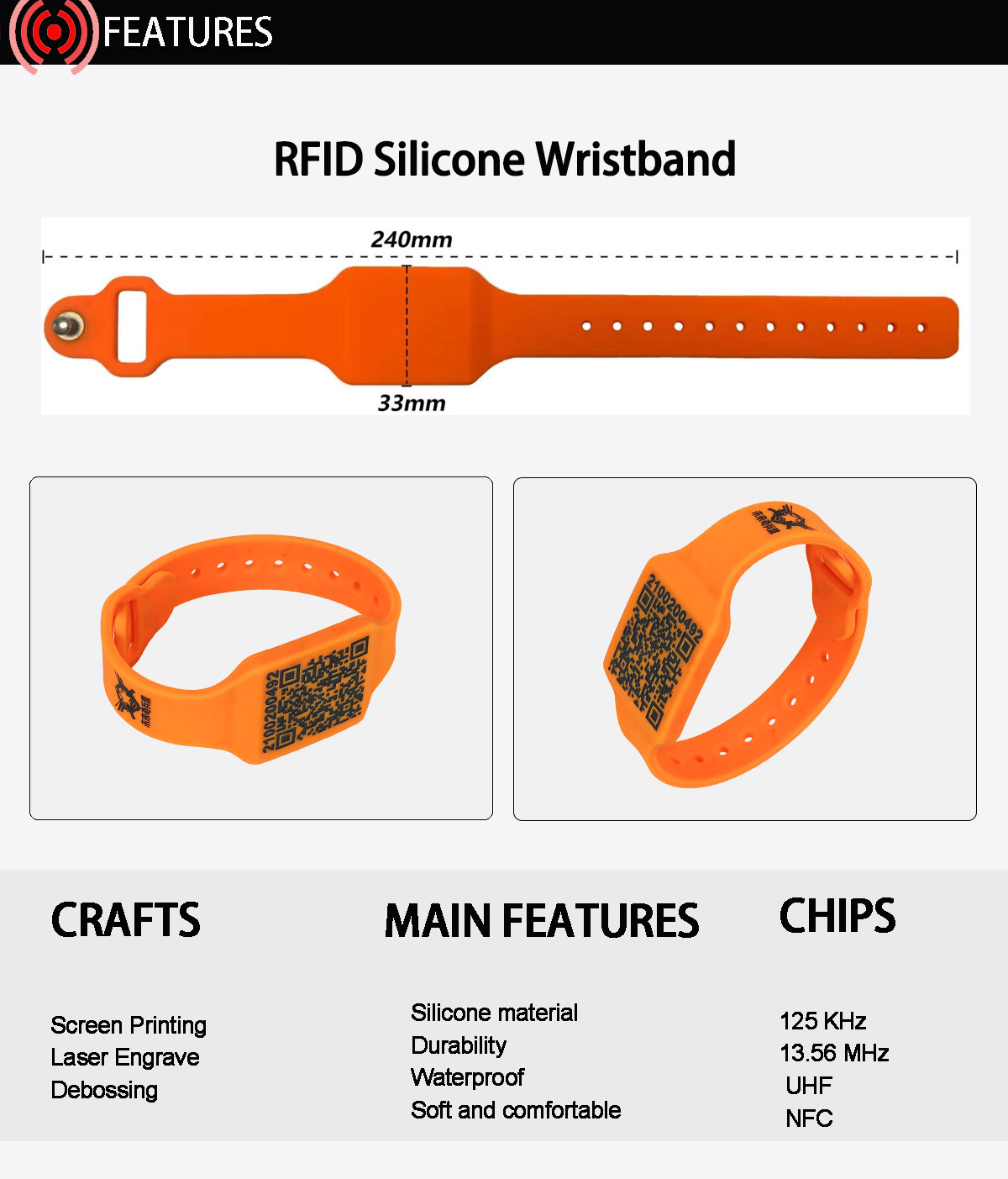 Pulsera RFID